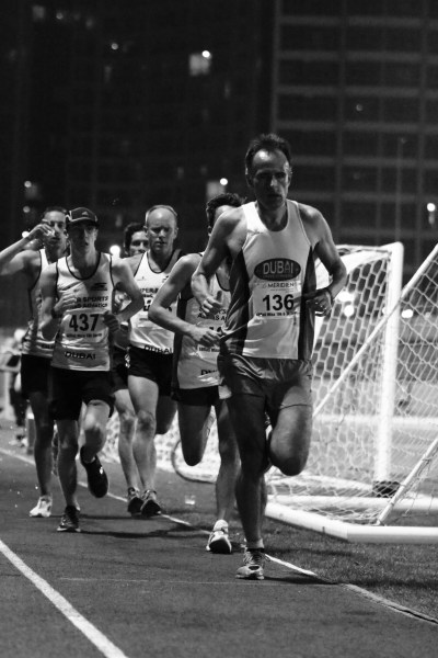 Runners on 400m Track - Abras and Dubai Creek Striders Runners